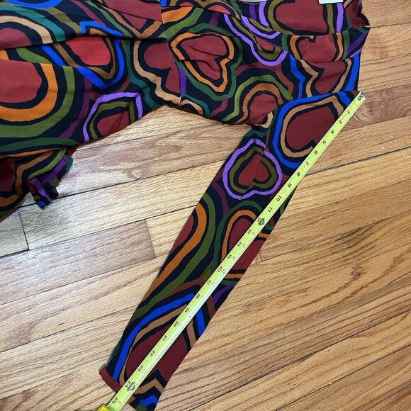Farm Rio NWT Rainbow Wild Hearts‎ Maxi Dress Size Small - Picture 10 of 11